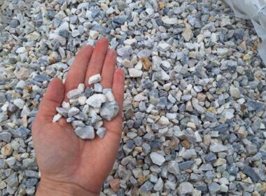 Dekorační kamenná drť dolomit azurový