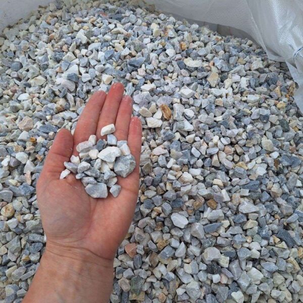 Dekorační kamenná drť dolomit azurový